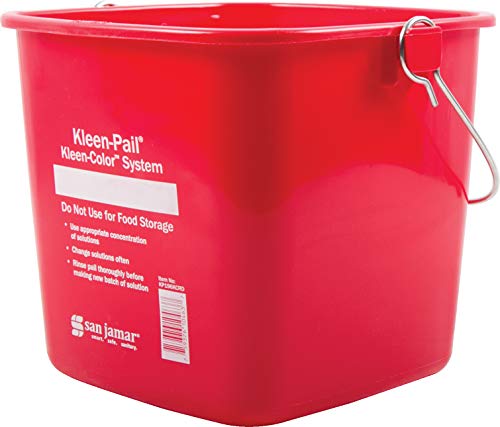 דלי ניקוי פלסטיק סן ג'מאר קליין-פיל® 6 ליטר אדום