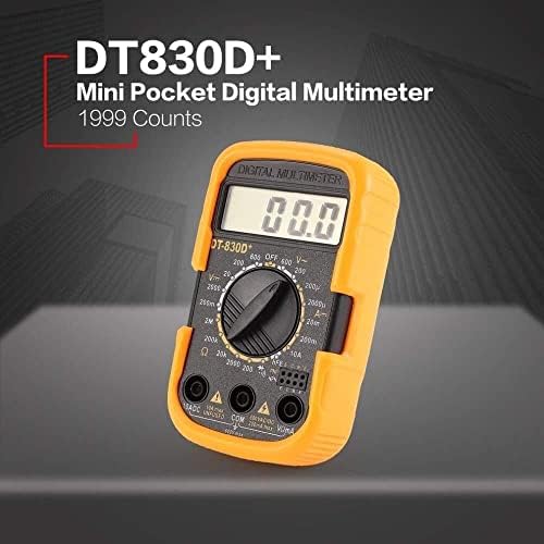 דיגיטלי DT830D+ Mini Pocket Multimeter 1999 1999 ספירות AC/DC VOLT AMP DIODE DIOD