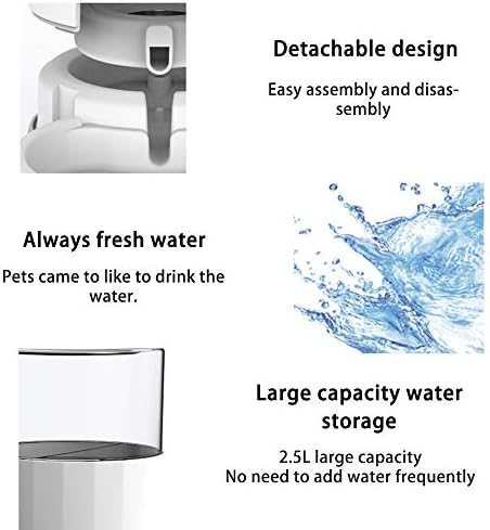 מתקן מים לחיות מחמד 2.5 ליטר ומברשת ניקוי מיוחדת