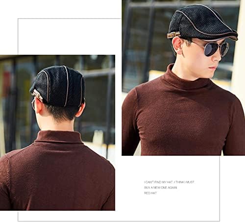 כובע הכותנה של קוריקסין לגברים אבזם כותנה כובעים מתכווננים כובעי חדשות לגברים Cabbie Gatsby Cap