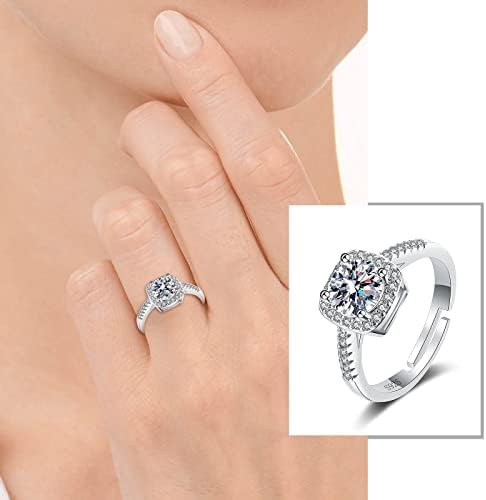 אהבת טבעות לנשים סגסוגת משובץ מויסניט נשי טבעת פופולרי מעודן טבעת פשוט תכשיטים זהב מלא הבוהן טבעת