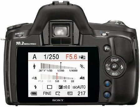סוני אלפא 230 מצלמה דיגיטלית 10.2 מגה פיקסל עם סופר סטדישוט בתוך ייצוב תמונה ועדשות 18-55 מ מ ו 55-200