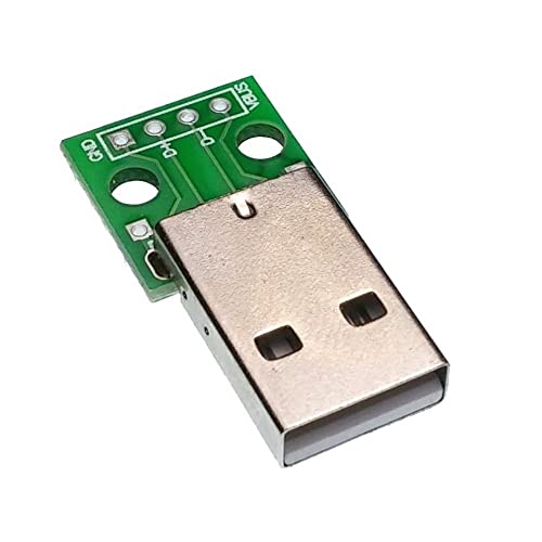 10 יחידות סוג תקע זכר USB לטבילה 2.54 ממ ספק כוח ספק חשמל מתאם DIY ממיר ממיר מודול 4 סיכה עבור Arduino
