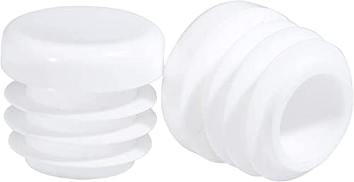 פרסקוט פלסטיק 0.75 אינץ עגול פלסטיק תקע הכנס לבן סוף כובע עבור מתכת צינורות, גדר, להחליק הכנס עבור