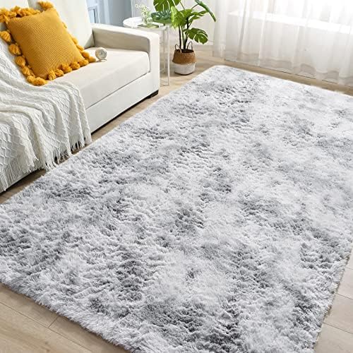 שטיחים באזור רוצ'ולין 8x10 לסלון, שטיחים שטחיים 8x10 מעבים לחדר שינה, שטיח גדול ומטושטש אולטרה רך ללא החלקה