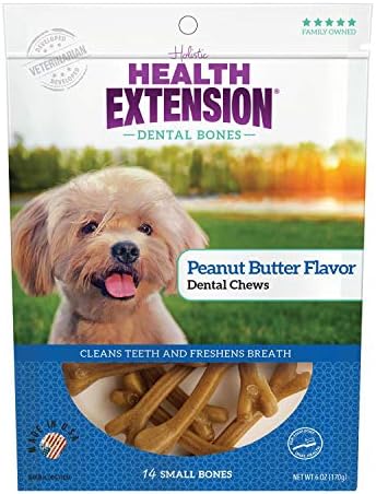 הרחבת בריאות כלב לעיסת עצם פינוקים, פינוק אילוף לגורים, מקלות קטנים לניקוי שיני שיניים ומטה נשימה, טעם חמאת בוטנים