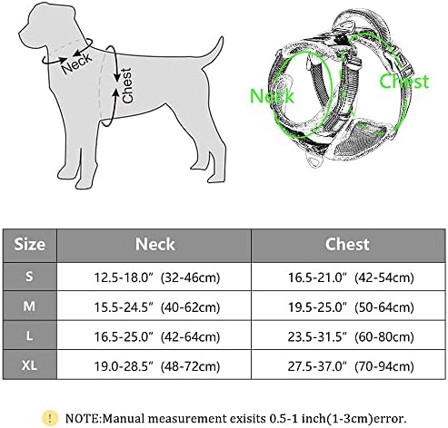 N/A רתמות כלבים מודפסות של ניילון מודפסות לכלבים בינוניים גדולים בולדוג פיטבול מרופד רשת רתמת חיית
