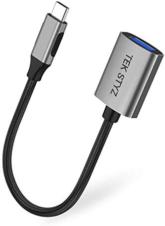 מתאם Tek Styz USB-C USB 3.0 עובד עבור Motorola Moto G8 Play OTG Type-C/PD זכר USB 3.0 ממיר נשי.