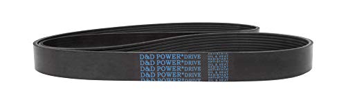 D&D PowerDrive 180J9 Poly V חגורה, 9 פס, גומי