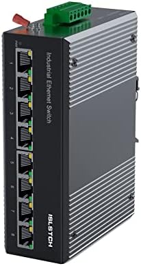 ISLSTCH 8 POE יציאת Gigabit מתג רשת Ethernet תעשייתי, עם 8 POE+ gigabit Ethernet יציאות, קיבולת מיתוג