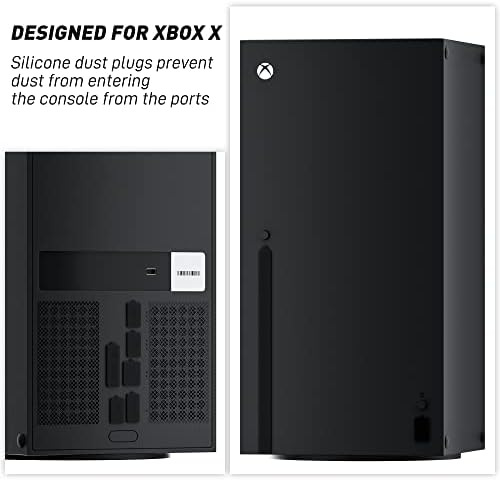 אביזרי אבק נקיים משודרגים משודרגים עבור Xbox Series X Console עם 4 כיסוי מסנן אבק אוורור, 8 תקעי