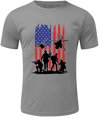 פטריוטית חולצות חולצות לגברים 4 ביולי מתנת יום זיכרון חולצה מזדמן קצר שרוול אמריקאי גאה חולצה חולצות