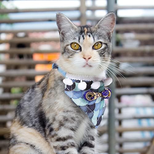 סגנון סיני צווארון חתול בנדנה חתול משולש צעיף בגדי צוואר בדלני חתול דקורטיבי צווארון חתלתול גור אספקת סיני דקור