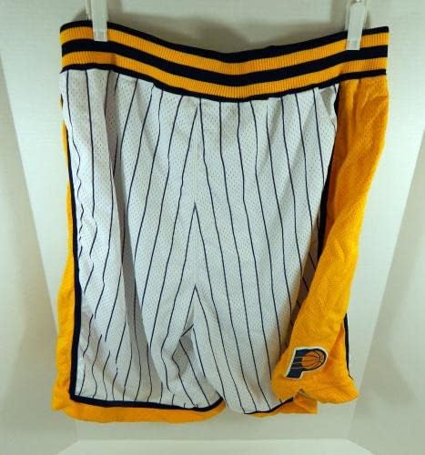 משנת 2000 אינדיאנה פייסרס ג'ונתן בנדר 24 משחק השתמש במכנסיים קצרים צהובים לבנים 42 03 - משחק NBA