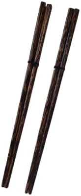 2 זוגות מקלות קוצץ דקל עץ תאילנדי עיצוב וינטג 'בסגנון וינטג' מעוצב בעבודת יד עץ קשה