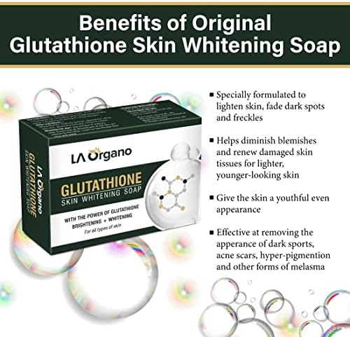 סבון הלבנת עור גלוטתיון בומרס להבהרה והלבנה לכל סוגי העור, 100 גרם