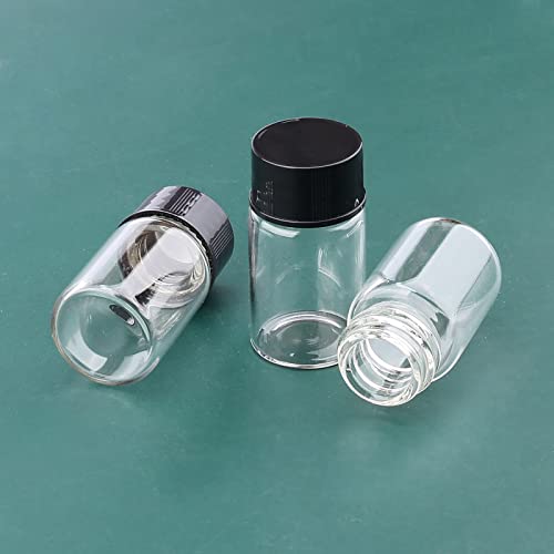 Csfglassbottles 24 חבילה 7 מל בקבוקונים מדגם זכוכית ברורה עם מעבדת בורג מעבדה בקבוקי דגימה נוזליים