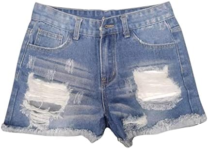 מכנסיים קצרים של Cooki Jean נשים ג'וניורס מזדמן קיץ מותניים אמצע מותניים נמתחים מגולגלים מגולגלים מכנסיים