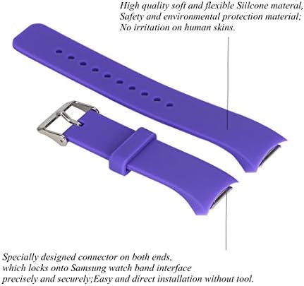 Ysang for Samsung Gear S2 SM-R720/R730 שעון החלפת רצועת רצועה אביזר קטן/גדול בגודל רך סיליקון