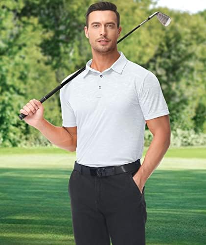 חולצות פולו גולף גולף לגברים שרוול קצר צווארון מזדמן חולצת טניס אתלטית