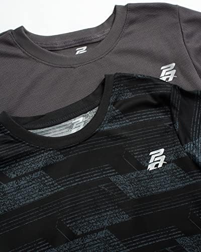 חולצת טריקו אתלטית של ספורטאי ספורטאי-2 חבילות ביצועים פעילים ספורט ספורט יבש