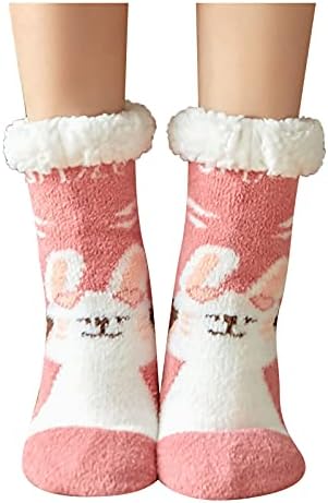 חצי גרביים לנשים בית שינה קומפי חורף חם נעל גרבי בציר פתית שלג ספורט מקורה גרביים לנשים