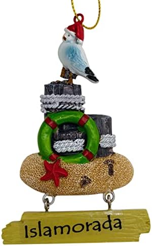 קישוט איסלאמוראדה פלורידה מפתחות מזכרות חוף עץ חג המולד קישוט חג טרופי