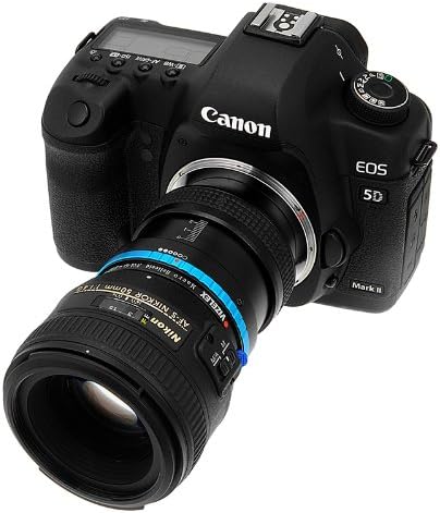 Macro Macro מיקוד Helicoid עבור עדשות Nikon G ו- DX ל- Canon EOS DSLR גוף מצלמה-מסלול הגדלה משתנה עם