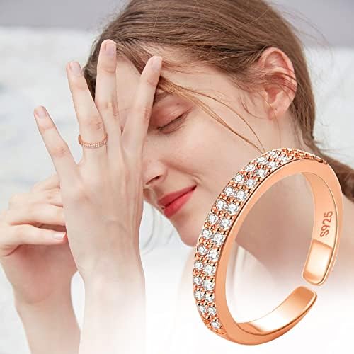 יסטו אישית טבעות לנשים מתכוונן טבעת מדד אור אישית אצבע כל-פתיחת יוקרה אופנה טבעת טבעת אופנה נשי טבעות גודל