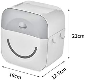 מחזיק מפית Wodmb מחזיק רקמות אטום למים רכוב על קיר נייר טואלט קופסת אחסון צינור