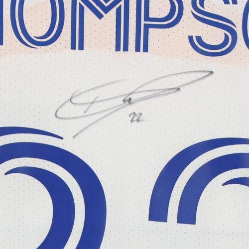 טומי תומפסון סן חוזה רעידות אדמה חתימה על חתימה משומשת 22 גופייה לבנה מעונת MLS 2020 - גופיות NFL עם חתימה