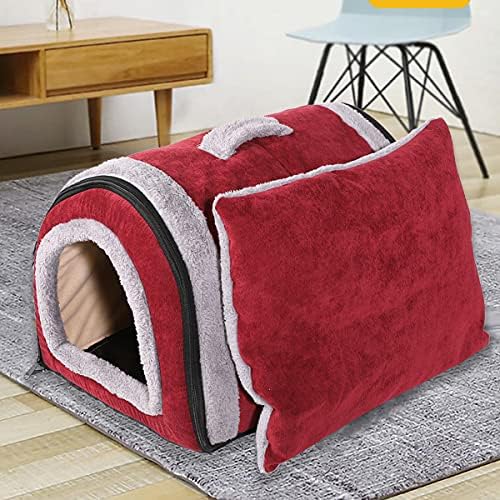 Barelove 2-in-1 בית חיות מחמד מתקפל מיטה רכה במיוחד לכלבי חתולים, ללא החלקה חמה ניידת רחיצה