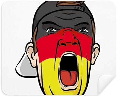 גרמניה דגל איפור ראש צרחות כובע ניקוי בד מסך מנקה 2 יחידות זמש בד