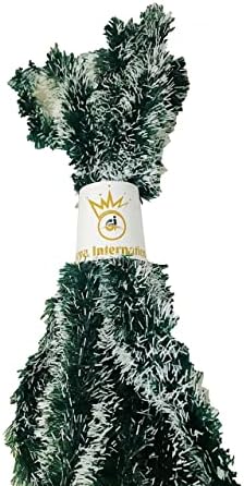טינסל ירוק לבן שלג לבן טינסל גרלנד לקישוט חג המולד קישוט עץ חג המולד קישוט