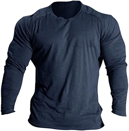 חולצות גברים גדולות עם גברים רגילים בכושר רגיל טי קרוואק טי 2023 חולצות טריקו שרוול ארוך חולצת אימון כושר