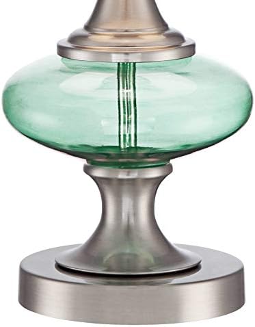 360 תאורה ריינר מודרני מבטא שולחן מנורת 23 גבוהה מוברש ניקל כחול ירוק שד זכוכית כבוי לבן תוף צל עבור חדר