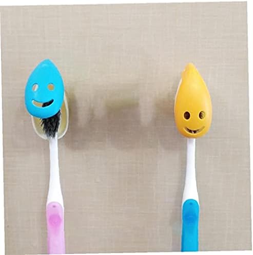 מברשת שיניים מחזיק יניקה כוס מברשת שיניים ראש מגן חיוך פנים קיר הר נייד צבעוני אביזרי אמבטיה 4 יחידות