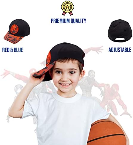 מארוול ספיידרמן כובע לבנים, לנשימה ספיידרמן בייסבול כובע לפעוטות, בני גילים 3-9