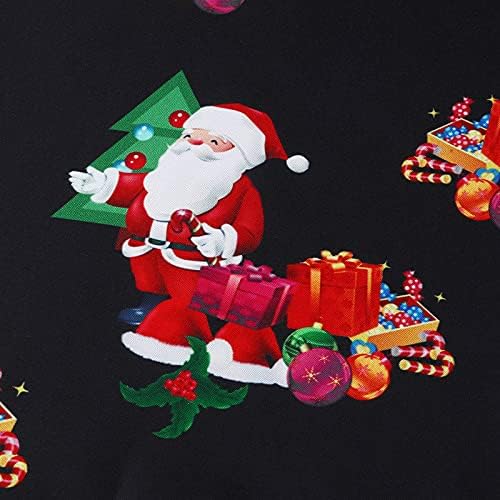 ג'ונג 'מכוער חג המולד מכוער חולצת שרוול ארוך לגברים כפתור דק כפתור למטה חולצות שמלה סנטה קלאוס איילים