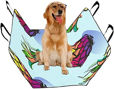 מותאם אישית לדמיין יד-צבוע עיצוב רעיונות הדפסת רכב מושב מכסה לכלבים עמיד למים החלקה עמיד רך