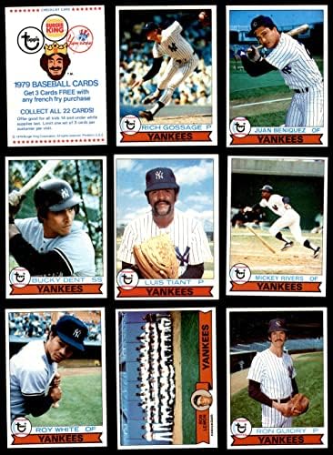 1979 Topps Burger King Yankees Sette Set team NM+
