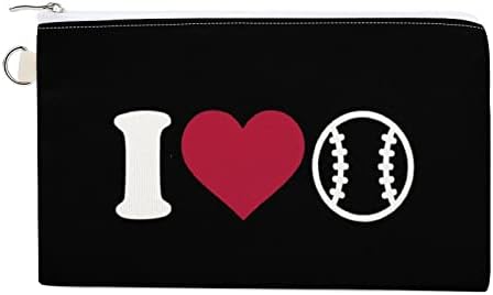 Love Heart Baseball Coin ארנק אופנה ארנק מחזיק כרטיסי שקיות חמוד עם רוכסן לגברים נשים