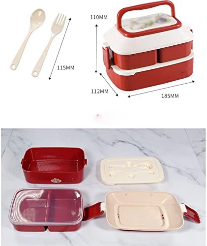 Szyawbdh Bento Bento Bento Bento Box 3 קופסת ארוחת צהריים הניתנת לערימה עם ידית BPA מיכל חינם עם סכום