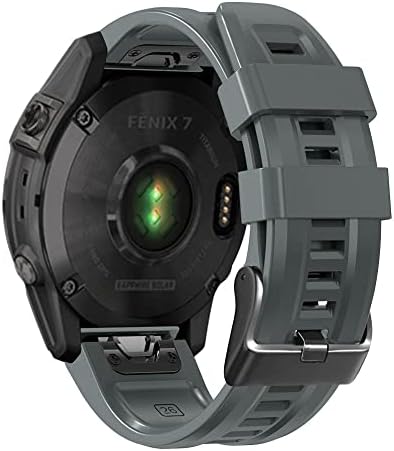 DJDLFA 26 22 ממ סיליקון מהיר מהיר רצועת שעון רצועת שעון עבור Garmin Fenix ​​7X 6X 5X 3HR Watch Stherabit Strap