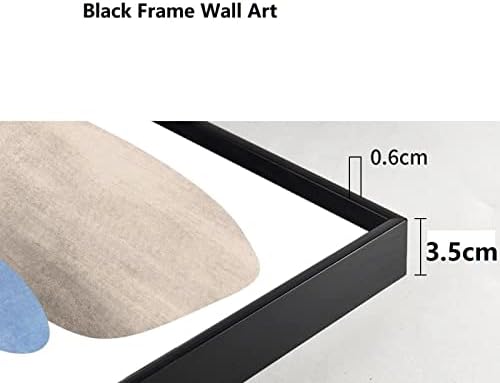 גודל גדול גרפיטי תקציר קנבס ציור שמן קלאסי ציור אהבה תמונות ממוסגרות שחורות לסלון מודולרי 60x126 סמ/24x50in