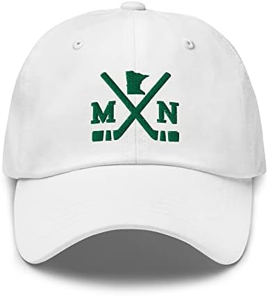 מקלות הוקי מינסוטה רטרו MN כובע בייסבול אבא כובע