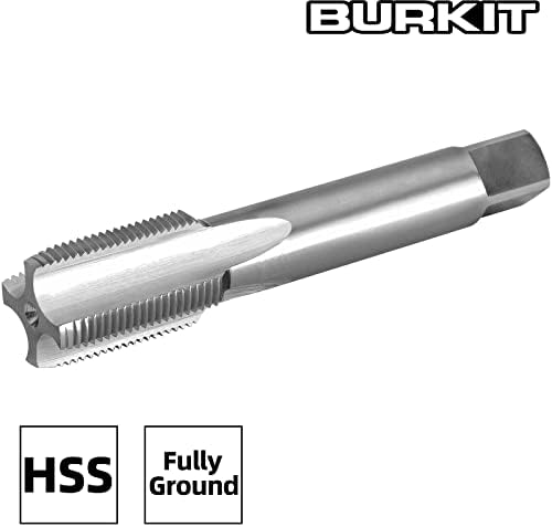 Burkit M40 x 2 חוט ברז על יד ימין, HSS M40 x 2.0 ברז מכונה מחורץ ישר