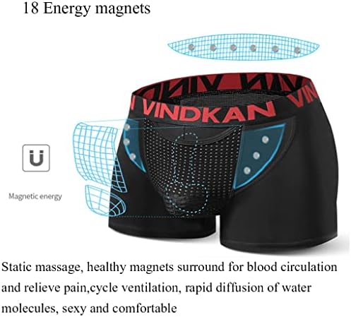 זייז גברים 18 מגנטים תחתוני טיפול מגנטי בריאות מכנסיים פיסיולוגיים הגדלת בוקסר קצר שיפור זכר כוח