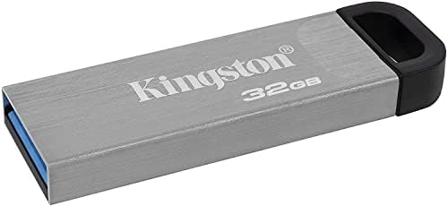 קינגסטון 32GB DataTraveler Kyson ביצועים גבוהים עד 200MB/S USB 3.2 כונן פלאש מתכת DTKN/32GB צרור עם שרוך