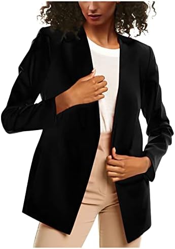 סט מעיל מוצק של Balakie Solid R שרוול ארוך משרוול ארוך מעיל משרד מעיל קרדיגן קרדיגן חולצה פורמלית חור אגודל